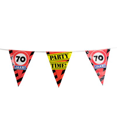Paper Dreams Panneau de signalisation « Guirlande 70 ans » | 10 m Paper Dreams Panneau de signalisation « Guirlande 70 ans » | 10 m