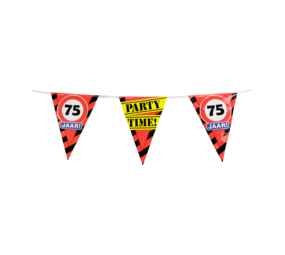Paper Dreams Panneau de signalisation « Guirlande 75 ans » | 10 m