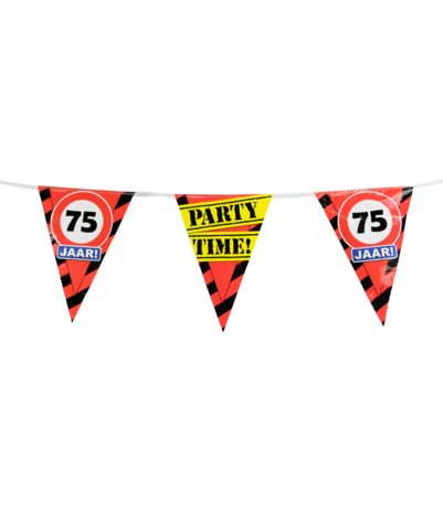 Paper Dreams Garland 75 years Traffic Sign | 10 m