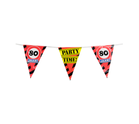 Paper Dreams Garland 80 years Traffic Sign | 10 m Paper Dreams Garland 80 years Traffic Sign | 10 m