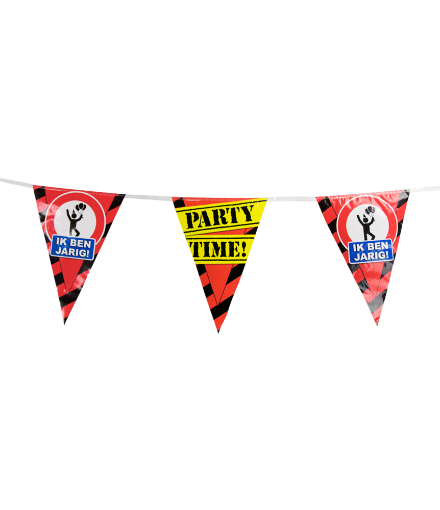 Paper Dreams Girlande: Ich habe Geburtstag | Verkehrsschild | 10 m