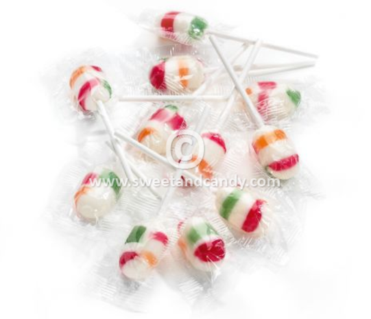 Fruit Clubs Lollipops 10cm | 100 pieces