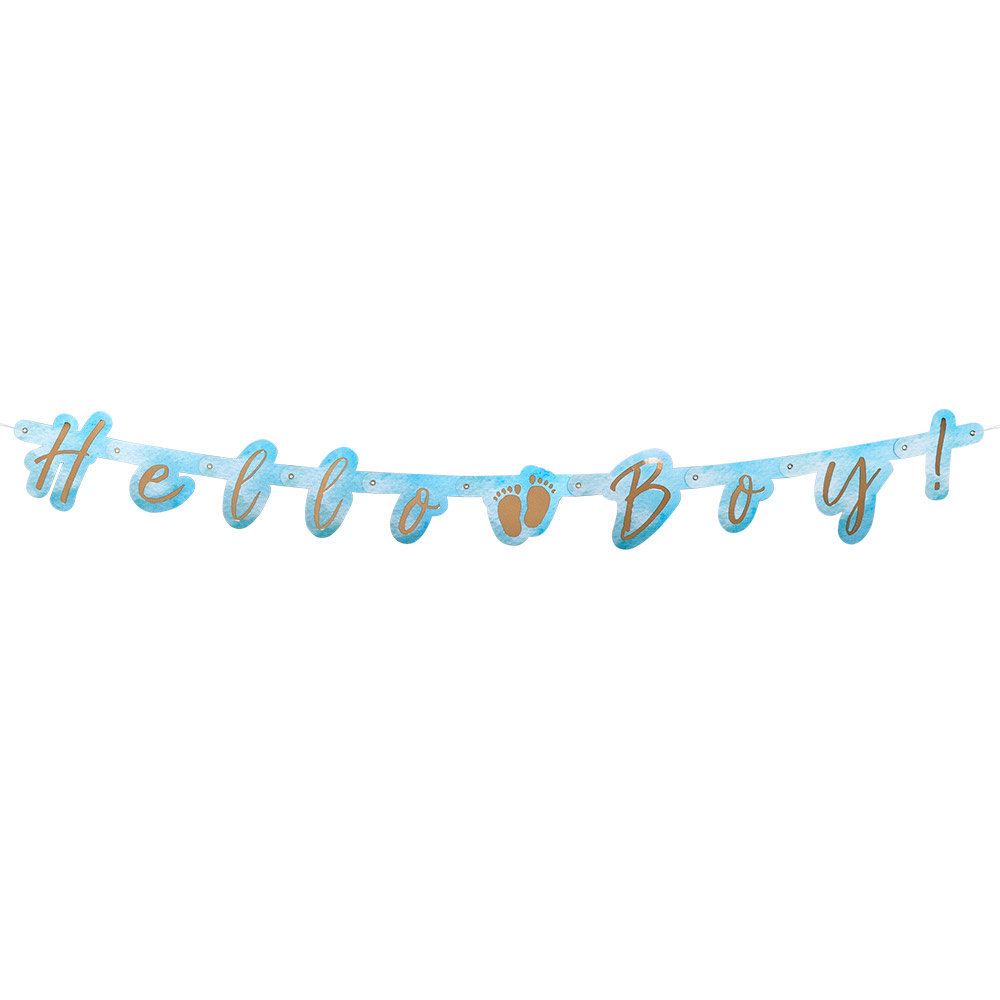 Boland Guirlande de lettres « Bonjour garçon ! » | 140 cm