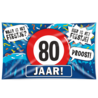 Paper Dreams Facade flag 80 years traffic sign XXL | 150x90cm
