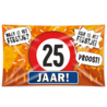 Paper Dreams Gevelvlag 25 jaar verkeersbord XXL | 150x90cm Paper Dreams Gevelvlag 25 jaar verkeersbord XXL | 150x90cm