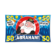 Gevelvlag 50 jaar Abraham verkeersbord XXL | 150x90cm Gevelvlag 50 jaar Abraham verkeersbord XXL | 150x90cm