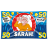 Paper Dreams Facade flag 50 years Sarah traffic sign XXL | 150x90cm