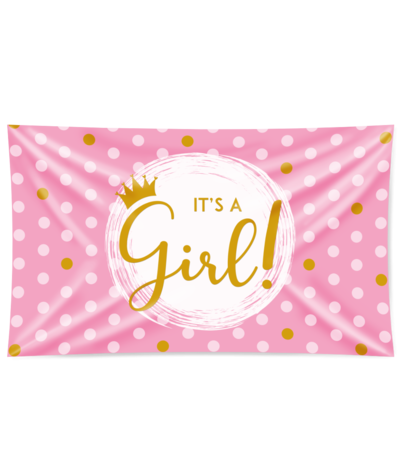 Facade flag It's a Girl XXL | 150x90cm