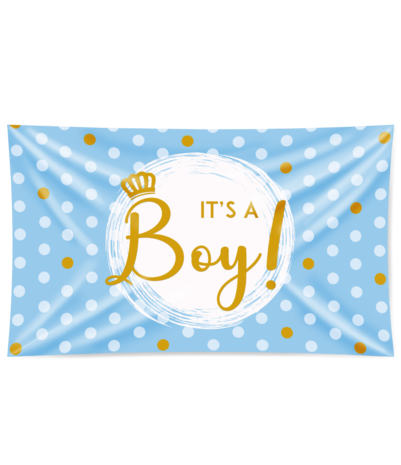 Gevelvlag It's a Boy XXL | 150x90cm Gevelvlag It's a Boy XXL | 150x90cm