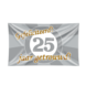 Paper Dreams Facade flag 25 years married traffic sign XXL | 150x90cm