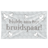 Fassadenflagge als Hommage an das Brautpaar! XXL | 150 x 90 cm Fassadenflagge als Hommage an das Brautpaar! XXL | 150 x 90 cm