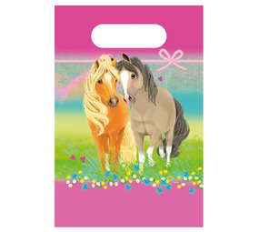 Riethmüller Pretty Pony paarden uitdeelzakjes 24x16cm | 8 stuks Riethmüller Pretty Pony paarden uitdeelzakjes 24x16cm | 8 stuks