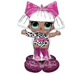 Amscan LOL Surprise Glam Diva 3D Standing Foil Balloon 88x119cm | per piece