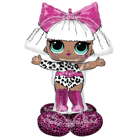 Amscan LOL Surprise Glam Diva 3D Standing Foil Balloon 88x119cm | per piece