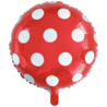 WeFiesta Helium ballon rood met witte stippen | per stuk WeFiesta Helium ballon rood met witte stippen | per stuk