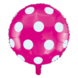 Globos Nordic Helium ballon fuchsia met witte stippen | per stuk Globos Nordic Helium ballon fuchsia met witte stippen | per stuk
