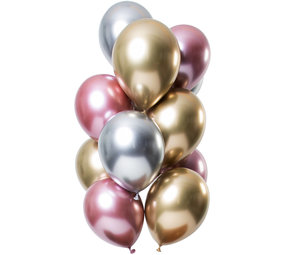 Folat Ballon set Mirror Effect Morganite | 12 stuks Folat Ballon set Mirror Effect Morganite | 12 stuks