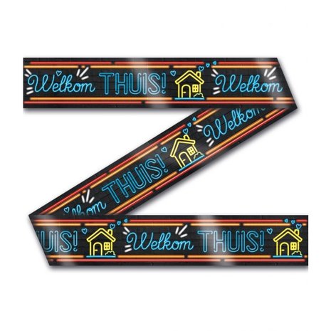Paper Dreams Neon Welcome Home Barrier Tape | 12 meters