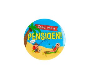 Paper Dreams Button small Pension cartoon | per piece
