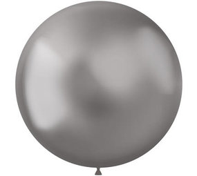 Folat Ballonnen Zilver Shine Metallic XL 48cm | 5 stuks Folat Ballonnen Zilver Shine Metallic XL 48cm | 5 stuks