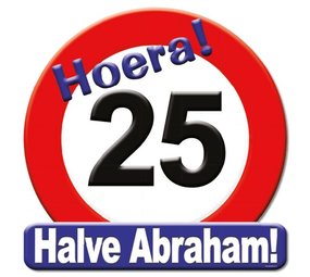 Paper Dreams Half Abraham Door Sign Traffic Sign 50cm | per piece Paper Dreams Half Abraham Door Sign Traffic Sign 50cm | per piece