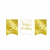 Paper Dreams Guirlande Cheers pour 30 ans blanc/or | 6 m