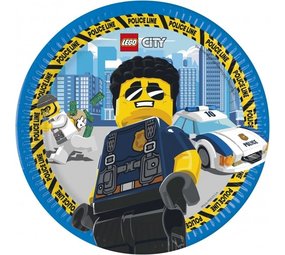Procos Party Lego City Plates 23cm | 8 pieces