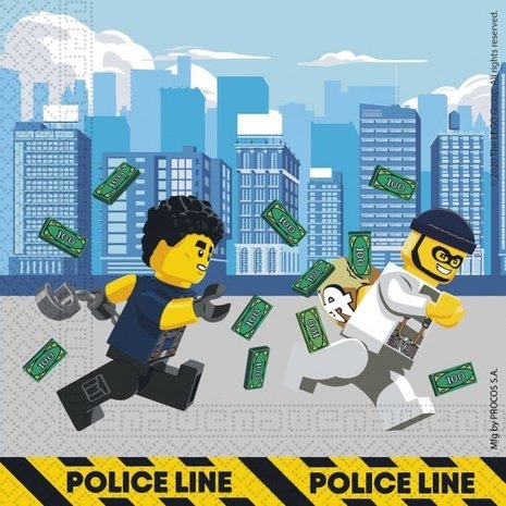 Procos Party Lego City Napkins 33x33cm | 20 pieces