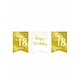 Paper Dreams Garland Cheers to 18 years white/gold | 6m Paper Dreams Garland Cheers to 18 years white/gold | 6m