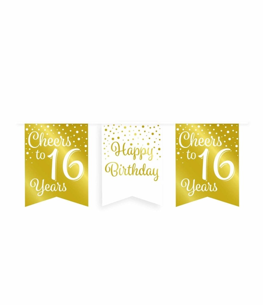 Paper Dreams Garland feiert 16 Jahre Weiß/Gold | 6 m