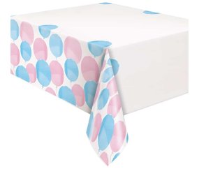 Unique Party Tischdecke „Ballons“ für Gender-Reveal-Partys, 137 x 213 cm | pro Stück