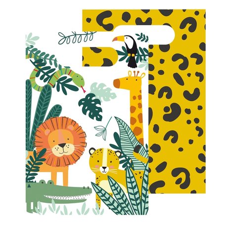 Amscan Get Wild Handout Bags 24x16cm | 8 pieces