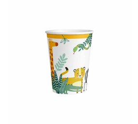 Amscan Get Wild Bekers 250ml | 8 stuks Amscan Get Wild Bekers 250ml | 8 stuks