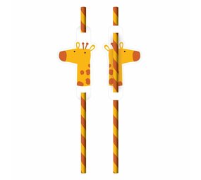 Amscan Get Wild Rietjes  20cm | 8 stuks Amscan Get Wild Rietjes  20cm | 8 stuks