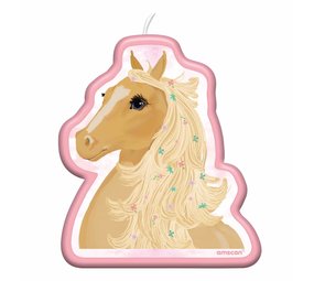 Riethmüller Taart Kaars Beautiful Horses 9x8cm | per stuk Riethmüller Taart Kaars Beautiful Horses 9x8cm | per stuk