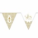 Zin El Afrah Paper bunting Eid Mubarak Gold | 4.5 meters
