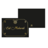 Eid Mubarak invitation black / gold with envelope | 1 piece Eid Mubarak invitation black / gold with envelope | 1 piece