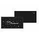 Eid Mubarak invitation black / silver with envelope | 1 piece