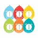 Ballonnen 1 jaar Festive Colors 30cm | 6 stuks Ballonnen 1 jaar Festive Colors 30cm | 6 stuks