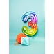 Folat Heliumballon „Yummy Gummy“ Regenbogenzahl 3 | 81 cm