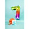 Folat Helium balloon Yummy Gummy rainbow number 7 | 81cm Folat Helium balloon Yummy Gummy rainbow number 7 | 81cm