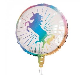 Boland Ballon licorne doré en aluminium 45 cm | à l'unité