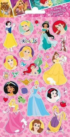WeFiesta Disney Princess Stickers | per sheet