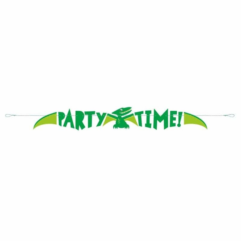 Unique Party Guirlande dinosaure bleue et verte 152 cm | à l'unité