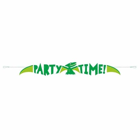 Unique Party Dinosaur Garland Blue & Green 152cm | per piece