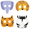 Unique Party Tier-Safari-Masken 16 x 22 cm | 8 Stück Unique Party Tier-Safari-Masken 16 x 22 cm | 8 Stück