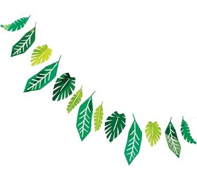 Unique Party Guirlande de feuilles Safari Animaux 213 cm | à l'unité