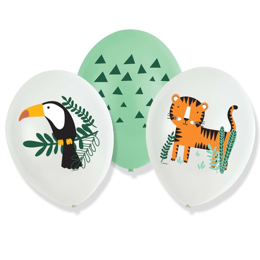 Amscan Get Wild Ballonnen 28cm | 6 stuks Amscan Get Wild Ballonnen 28cm | 6 stuks