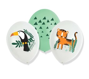 Amscan Get Wild Ballonnen 28cm | 6 stuks Amscan Get Wild Ballonnen 28cm | 6 stuks