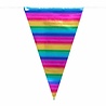 Regenbogenfarbene Metallic-Wimpelkette | 10 m Regenbogenfarbene Metallic-Wimpelkette | 10 m
